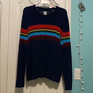 Gap Large Navy Blue Colorful Sweater